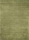 Close-up of the hand loomed Brockton Solid Green wool rug, showing subtle texture and sage green color. Design-Rectangle
