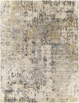 Abstract Pewamo Area Rug with black, charcoal, beige, and tan pixelated pattern. Contemporary style. Design-Rectangle-710103