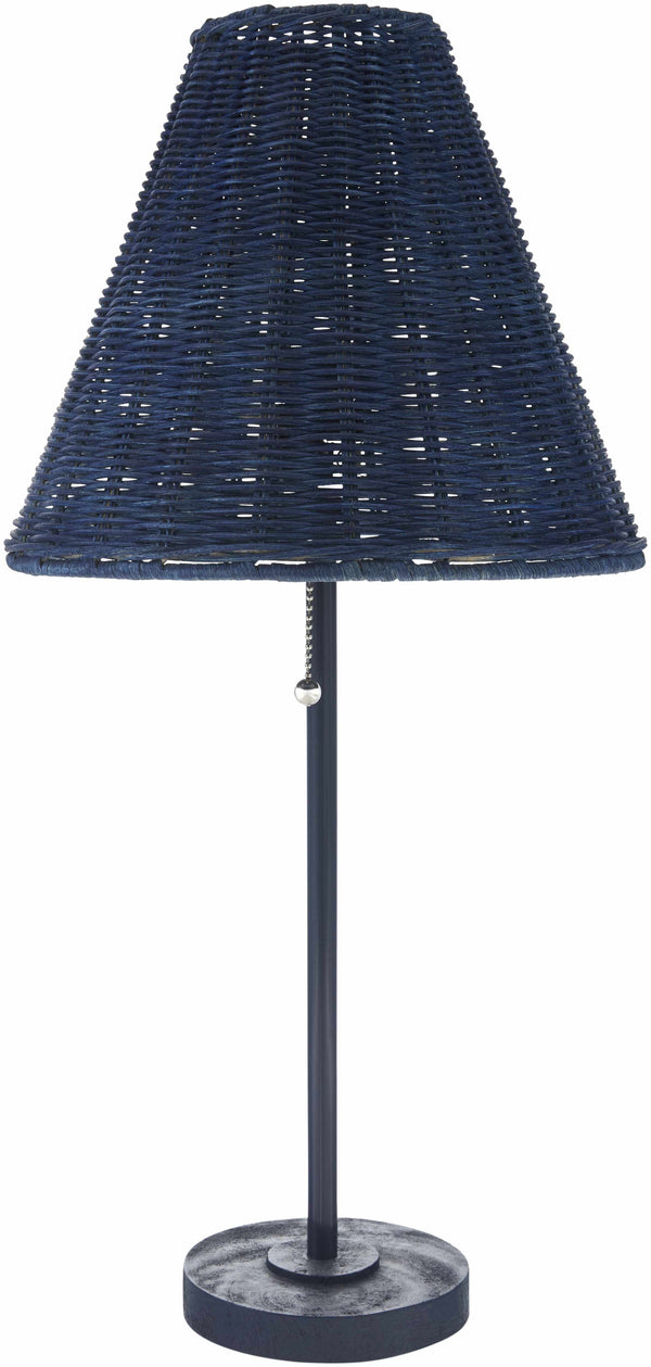 Panettieri Blue Rattan Table Lamp