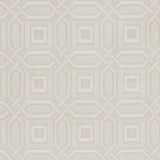 Patrick Off White Geometric Cut and Sew Custom Rug