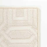 Patrick Off White Geometric Cut and Sew Custom Rug