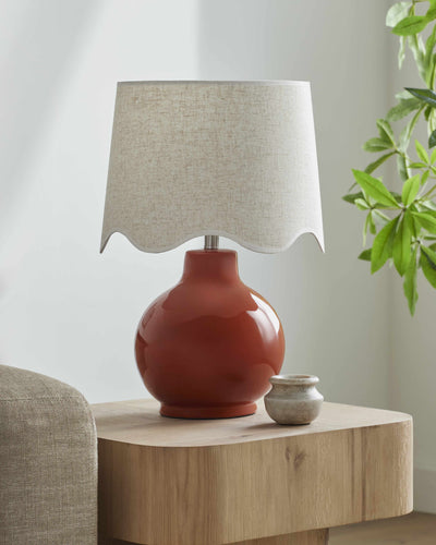 Pojezerje Red & Wheat Table Lamp