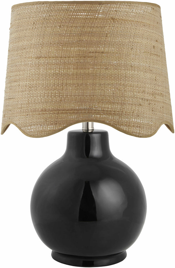 Pojezerje Black Rattan Table Lamp