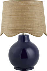 Pojezerje Navy Rattan Table Lamp