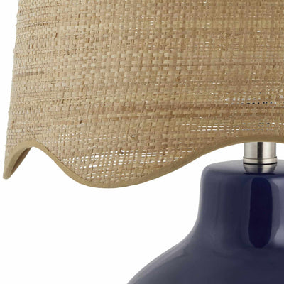 Pojezerje Navy Rattan Table Lamp