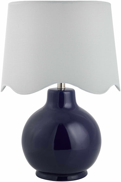 Pojezerje Navy & White Table Lamp