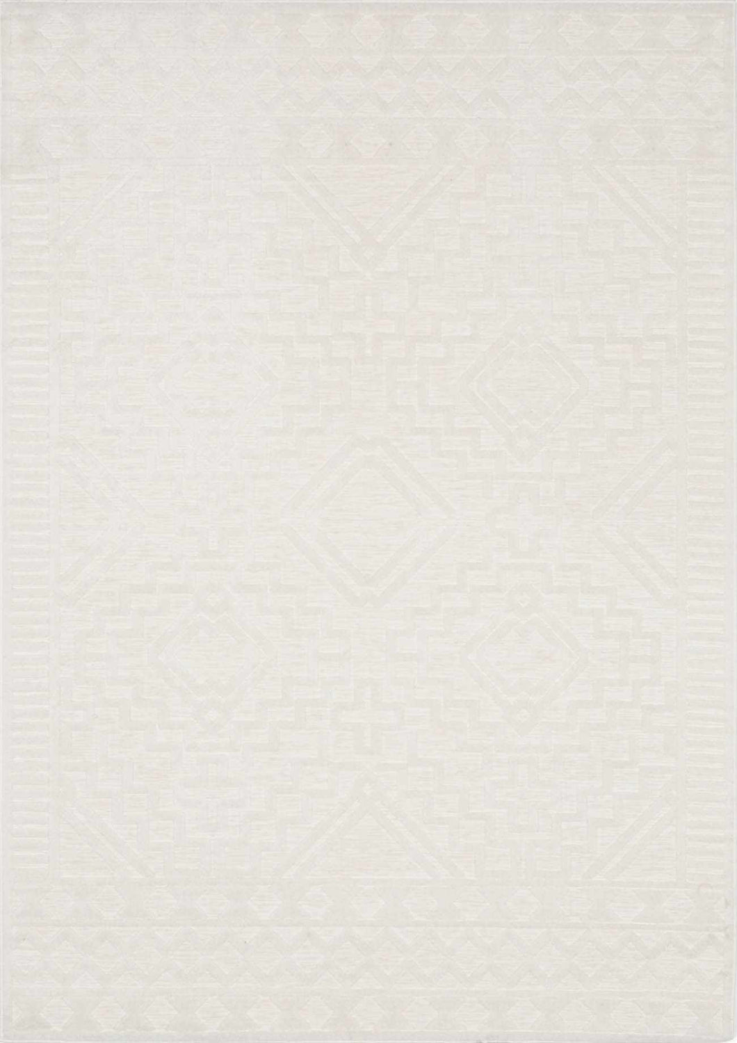 Plumtree 3D White Outdoor Rug