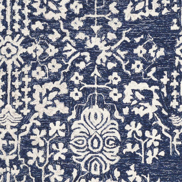 Sample Poole Navy Wool Area Carpet