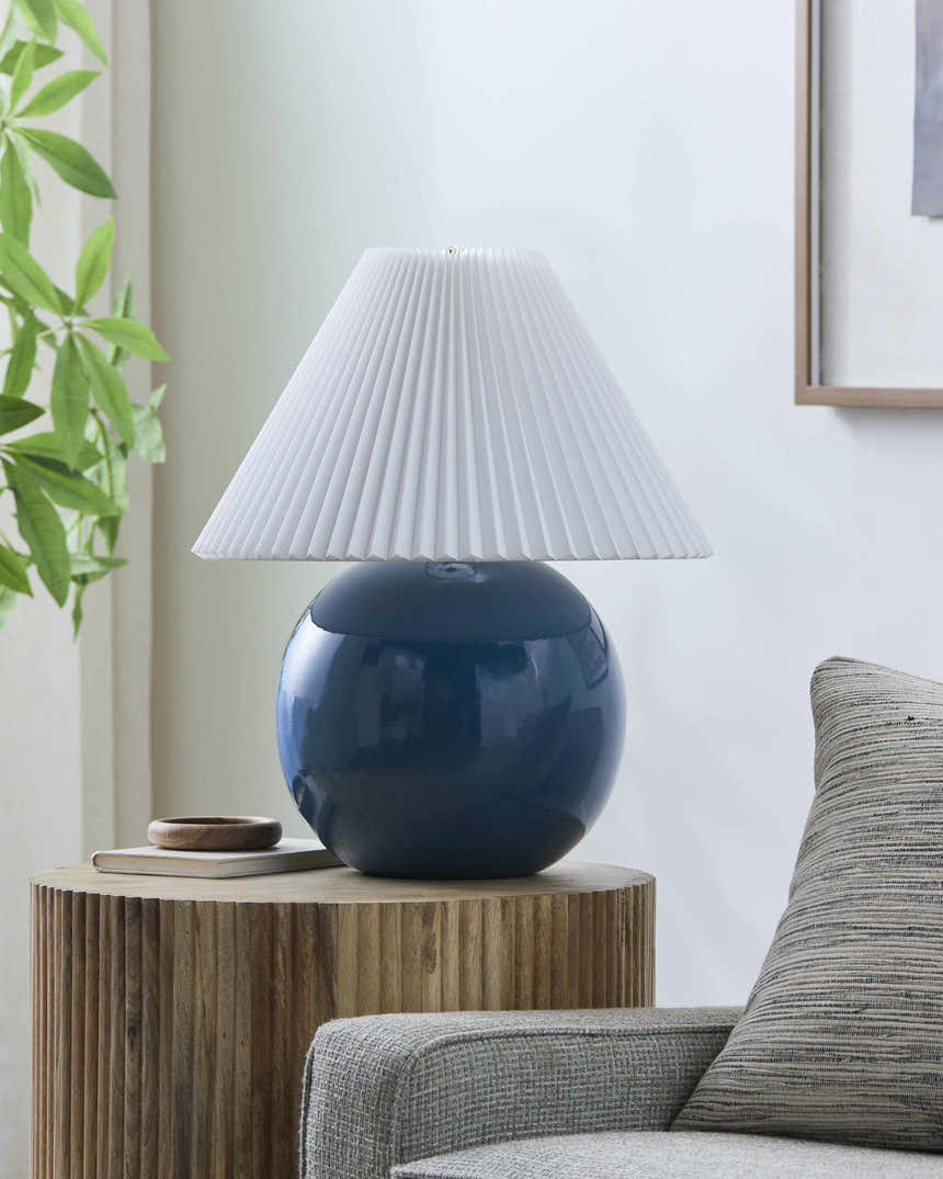 Policarpa Blue Table Lamp
