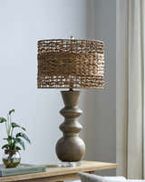 Ploubezre Dark Brown Table Lamp