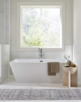 Our PNW Home Rainier Damask Brown Washable Rug