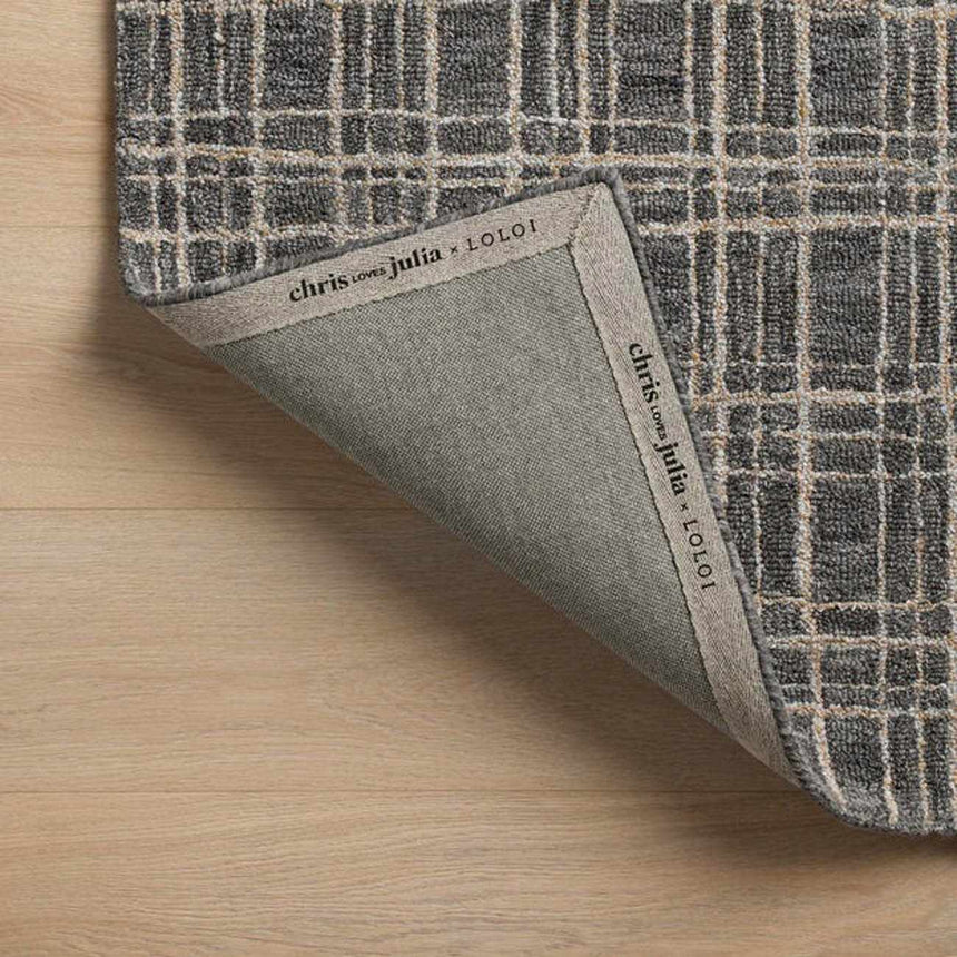 Loloi Polly POL-11 Graphite/Pebble Wool Rug