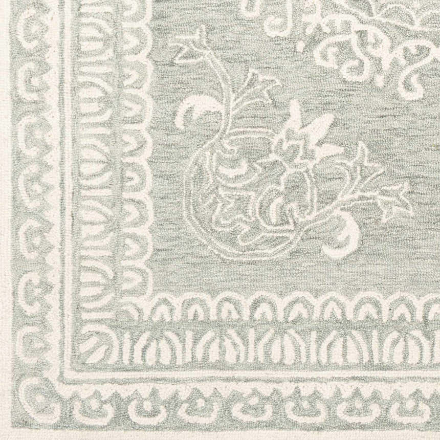 Sample Parson Ivory/Sage Wool Area Rug