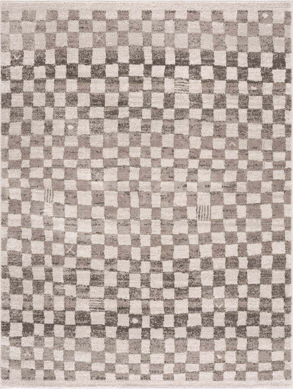 Beige Check Rug Benjy Irregular Checkboard Rug - Beige – Boutique Rugs