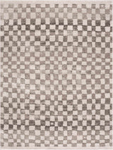 Benjy Irregular Checkboard Rug - Beige
