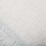 Pototan Light Gray Fringe Texture Throw Pillow - Clearance
