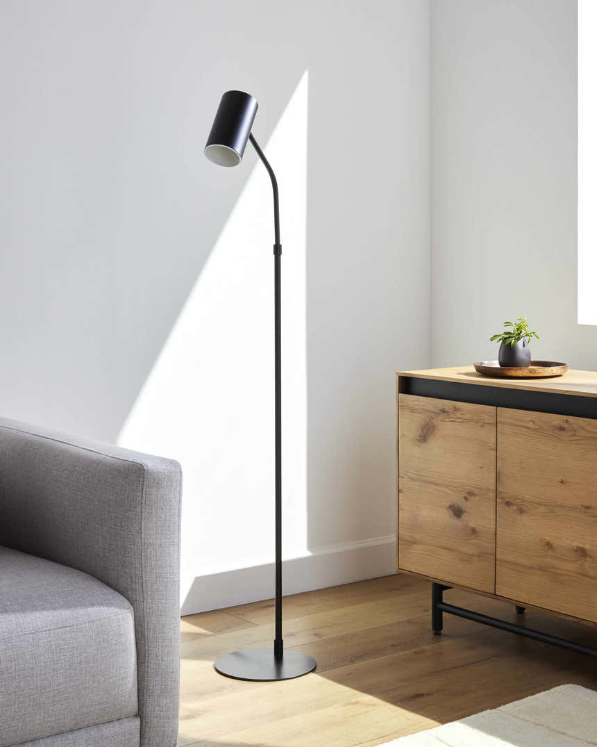 Pielavesi Black Floor Lamp