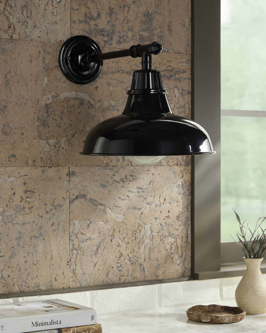 Palmariggi Black Outdoor Wall Sconce