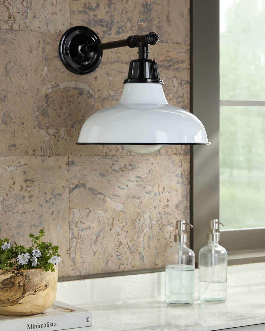 Palmariggi White Outdoor Wall Sconce