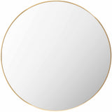 Pontalina Round Gold Mirror