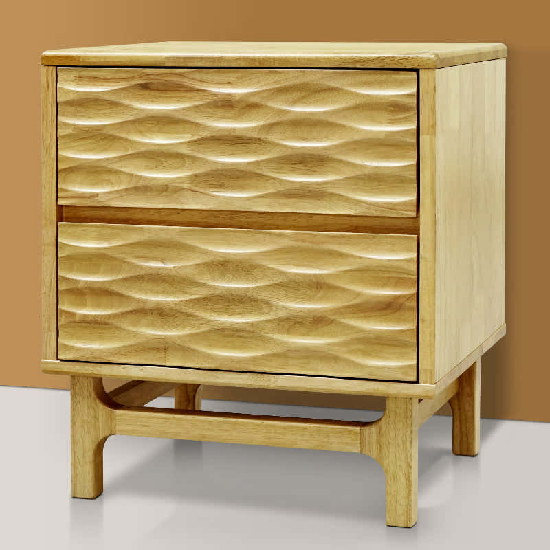 Acacia Elara Nightstand with 2 Drawers