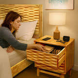 Acacia Elara Nightstand with 2 Drawers