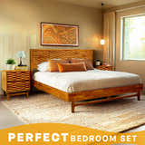 Acacia Elara Nightstand with 2 Drawers