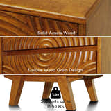 Acacia Harmony Nightstand with 2 Drawers