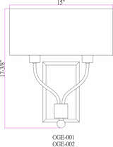 Tan Rustic Wall Sconce for hallway or bedroom lighting