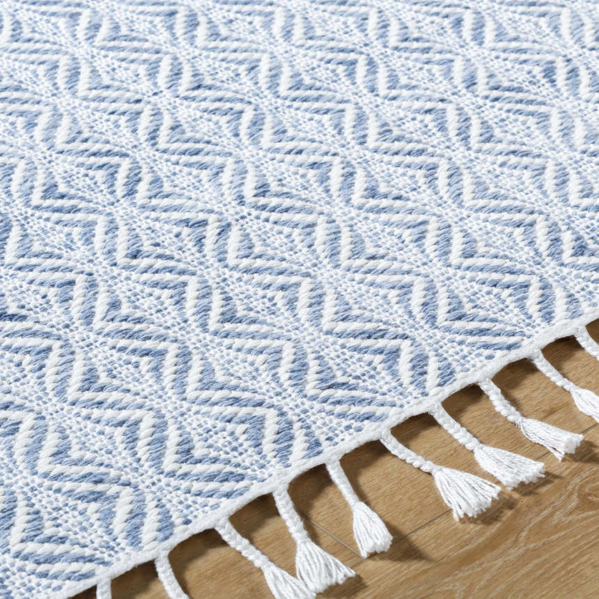 Made to Order Custom Size Anelia Sky Blue Area Rug