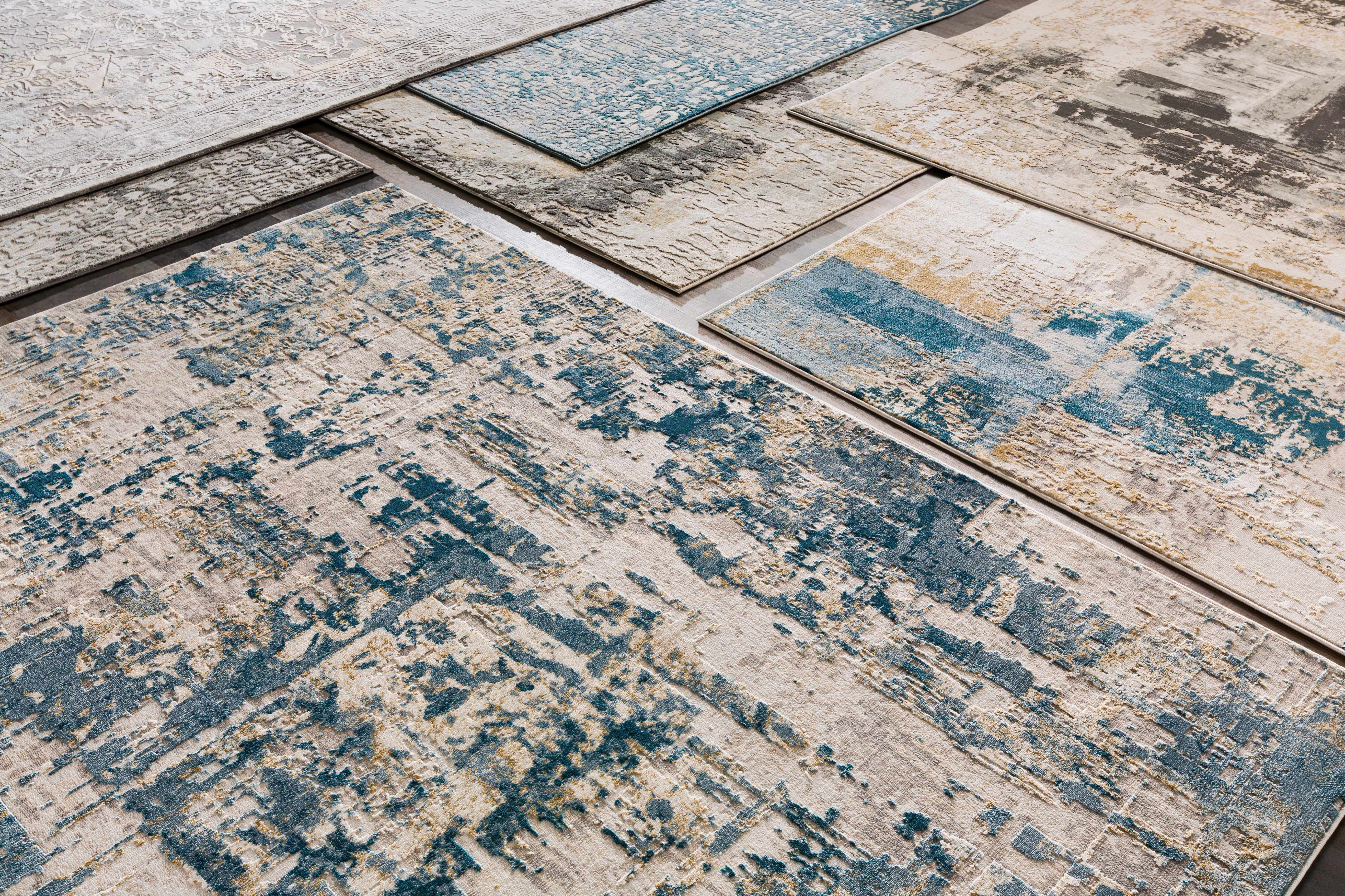 Reverse side of Larne Area Rug - Clearance, focusing on underside structure and material.Contemporary Area Rug Backing  