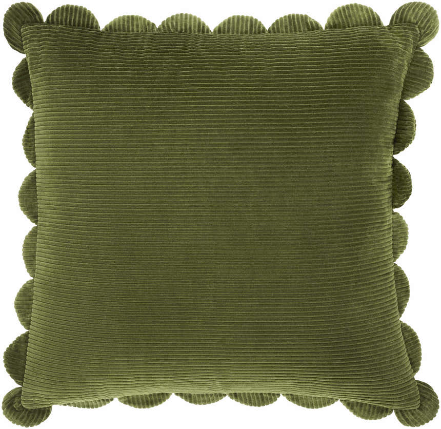 Zacao Olive Cotton Throw Pillow