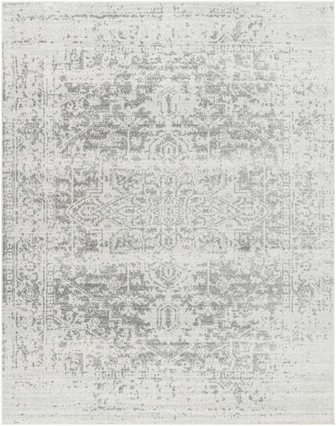 Rachel Area Rug - Beige/Gray Distressed Traditional Rug and Runner ...