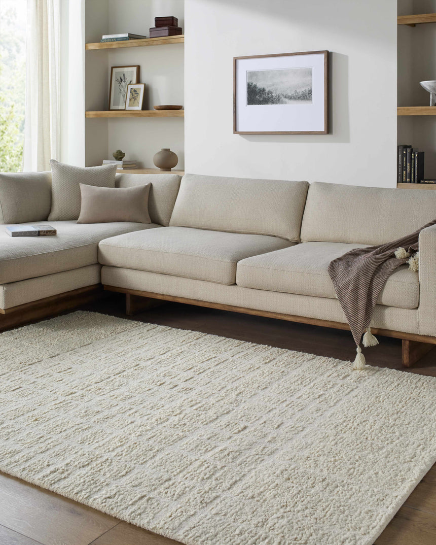 Made to Order Custom Size Asahel Cream Area Rug