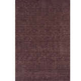 Close-up of the Dalyn Rafia RF100 Plum Area Rug. Dark purple wool rug with a subtle, horizontal texture.