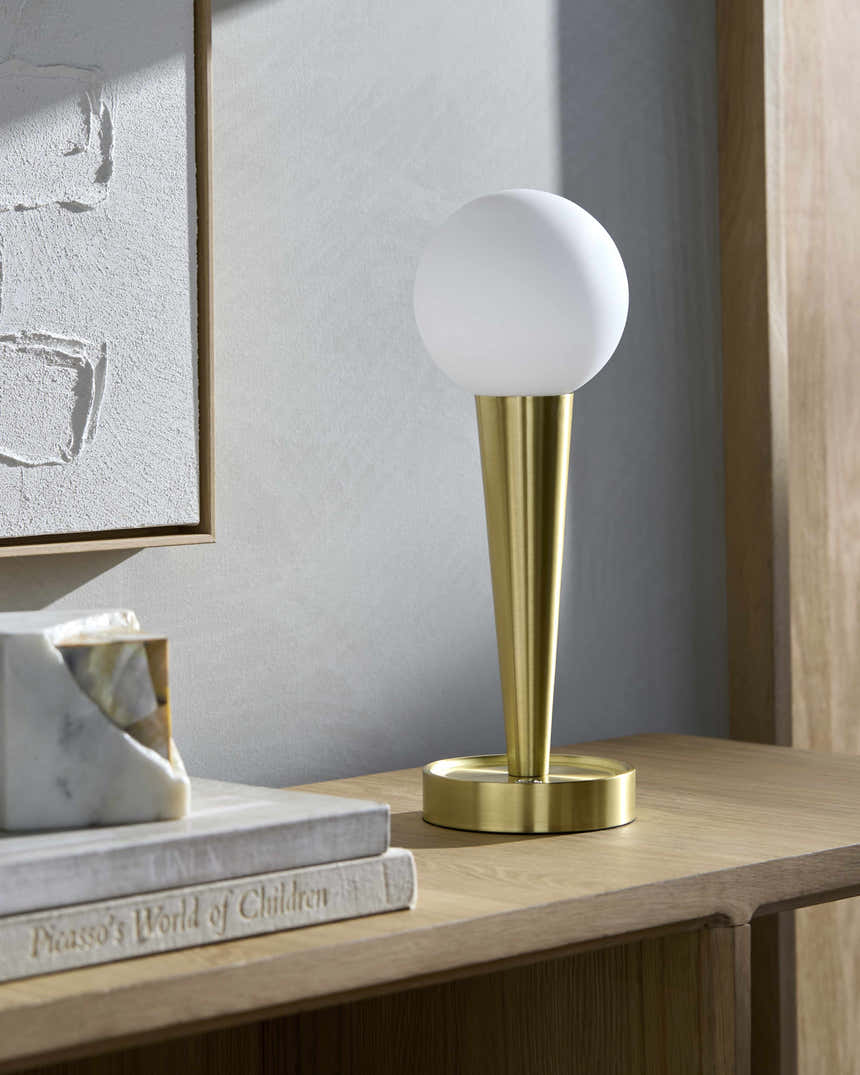 Ranzanico Metallic Gold Table Lamp