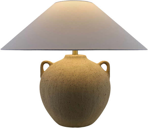 Rhafpe Dark Red Ceramic Table Lamp
