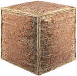 Rhuddlan Jute Rust Pouf
