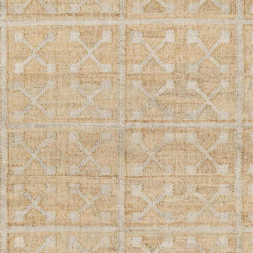 Sample Rice Handcrafted Fringed Jute Carpet