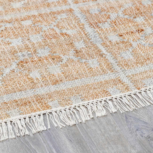 Rice Handcrafted Fringed Jute Carpet – Boutique Rugs