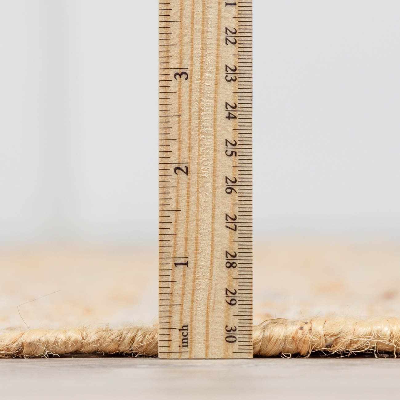 Rice Handcrafted Fringed Jute Carpet