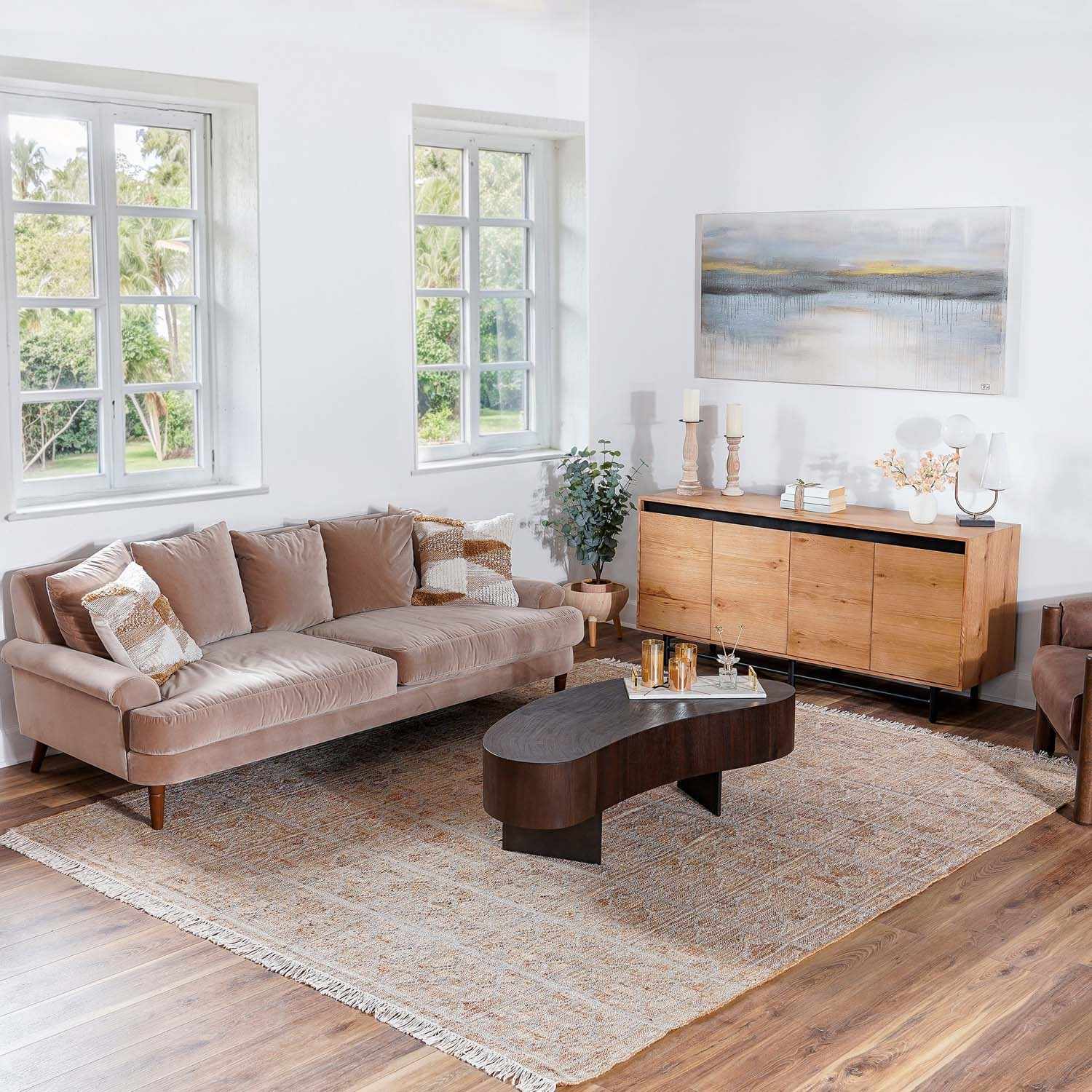 Made to Order Custom Size Rice Jute Rug