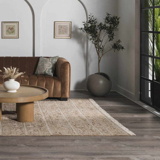 Rice Handcrafted Fringed Jute Carpet – Boutique Rugs