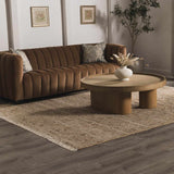 Rice Handcrafted Fringed Jute Carpet