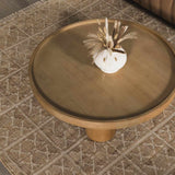 Rice Handcrafted Fringed Jute Carpet