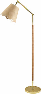 Renigunta Gold Jute Floor Lamp