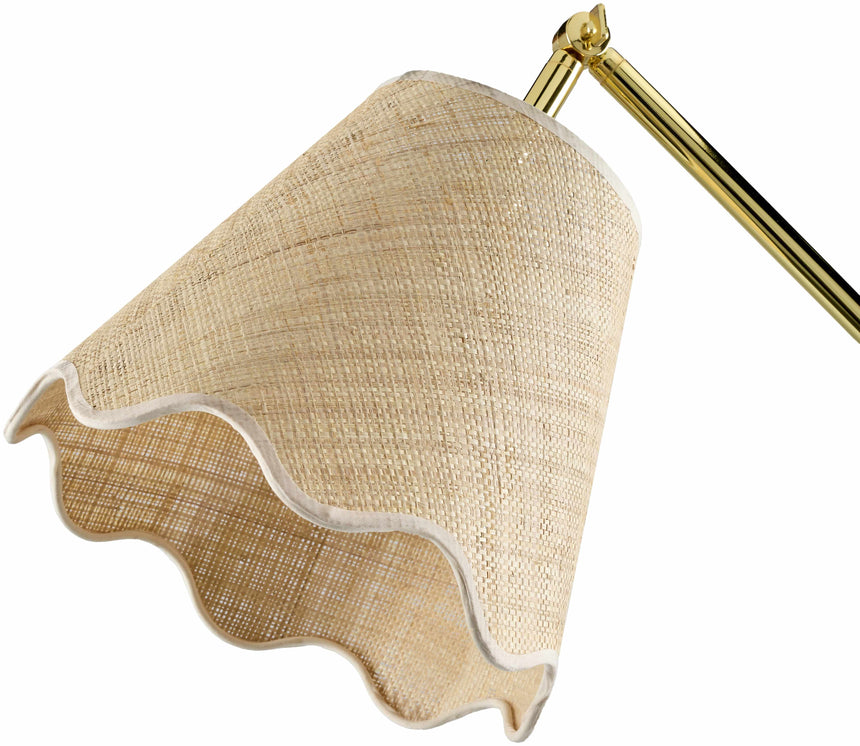 Renigunta Gold Jute Floor Lamp