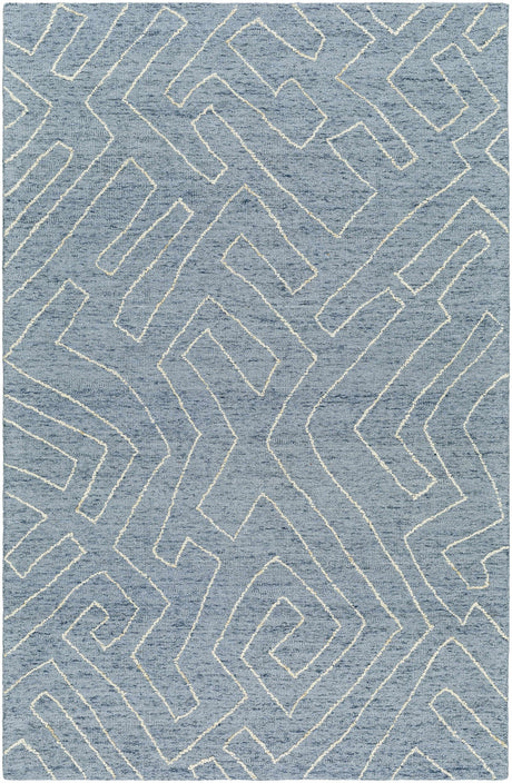 Made to Order Custom Size Raffi Slate Blue Area Rug