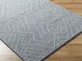 Made to Order Custom Size Raffi Slate Blue Area Rug