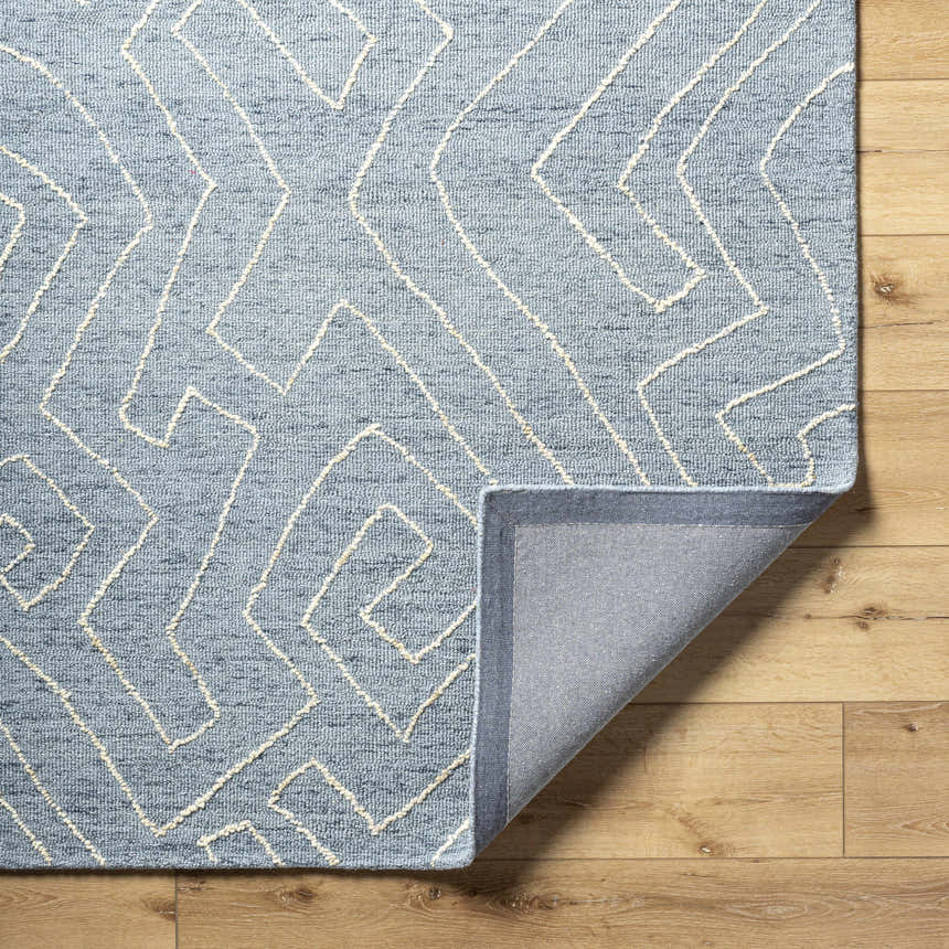 Made to Order Custom Size Raffi Slate Blue Area Rug